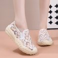 thumbnail image 6 of QWKLEAJ Women’s Floral Mesh Slip On Platform Sneakers Breathable Embroidery Mesh Shoes Non Slip Wedge Casual Walking Footwear for Summer Daily Outdoor Yellow 5, 6 of 6