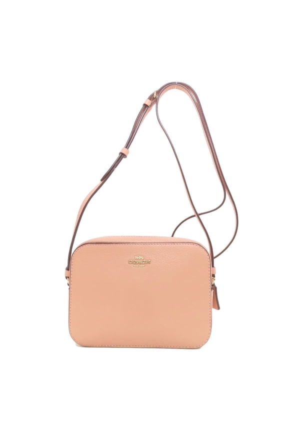 Pre-Owned Coach 87734 Logo Shoulder Bag Leather Women's