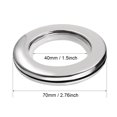 thumbnail image 4 of Unique Bargains Curtain Grommets Plastic 1.5 Inch Inner Dia Drapery Eyelet Rings for Window Curtain Rods Gray 6 Pcs, 4 of 5