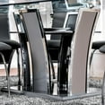 thumbnail image 5 of Furniture of America Valery Contemporary Glass Top Dining Table in Gray, 5 of 5