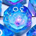 thumbnail image 3 of DND Resin Dice 7-Piece Set for Dungeons and Dragons DND 5e RPG Gift, Board Game Tabletop Role Playing Dice Game, Birthday Gift, Christmas, Thanksgiving, Halloween, 3 of 6