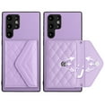 thumbnail image 4 of Allytech Galaxy S22 Ultra Wallet Case with Hand Wrist, Back Cover with Cards Slots Holder Luxury PU Leather Shockproof Anti-Scratch Bumper Phone Case for Samsung Galaxy S22 Ultra, Purple, 4 of 8
