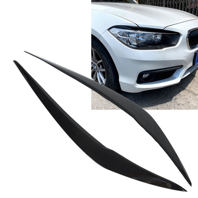 Ceja 2 Piezas Faro Ceja Negro Brillante Ajuste Del Párpado Izquierdo Derecho Para 1 Serie F20 F21 Facelift Hatchback 2015-2019