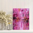thumbnail image 2 of Abstract Pink Gold Texture Canvas Print Wall Art for Living Room Office Dining Room Hallway, 2 of 8