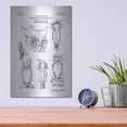 thumbnail image 4 of Luxe Metal Art 'Scarecrow Owl Blueprint Patent White' Metal Wall Art, 12"x16", 4 of 7