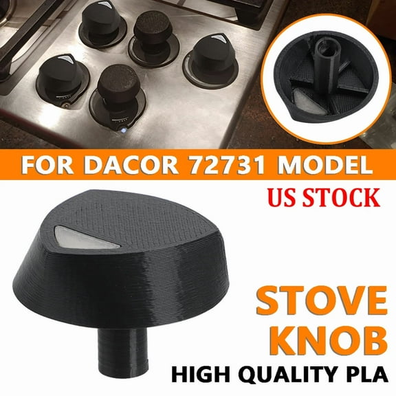 Pla Black Stove Knob Replace For Dacor 72731 Model Burner Cooktop Oven Knob Us