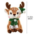 thumbnail image 3 of ToyKingdee Christmas Reindeer Stuffed Animals Plush Toys, Cute Santa Deer Elk Toys Decor, Soft Christmas Stuffed Reindeer Plushies Gifts, Holiday Xmas Deer Room Decorations, 3 of 6