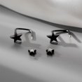 thumbnail image 2 of Minnieouse 1 par de pendientes mujer adorno pendiente estrella joyería plata novia Type3, 2 of 6