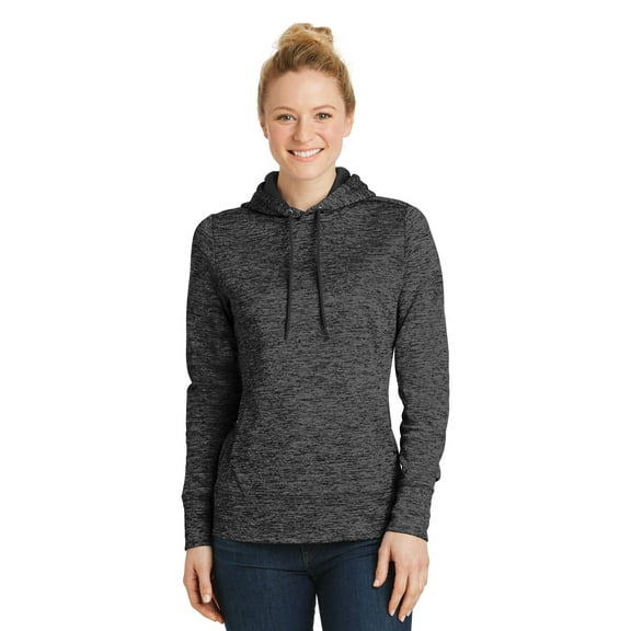 Sport-Tek LST225 Ladies PosiCharge Electric Heather Fleece Hooded Pullover, Womens Hoodies