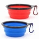 thumbnail image 1 of Collapsible Travel Bowls for Dogs and Cats, 2-Pack, 350ml, Blue & Red, 1 of 5
