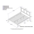 thumbnail image 4 of Atlantic Furniture Madison Queen Panel Platform Bed in Caramel Latte, 4 of 4
