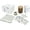 Beige, variant on Endure Wound Care Kit 2, First Aid Pack, Gauze Swab 2"x2" Pack of 100, Gauze Swab 4"x4" Pack of 100, 1 Roll of White Paper Tape, 10 Alcohol Prep Pads & 1 Cohesive Bandage (Blue Cohesive Wrap)