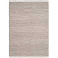 thumbnail image 3 of Safavieh Montauk Collection MTK330M Handmade Tassel Cotton Area Rug, 4' x 6', Ivory / Steel Grey, 3 of 4