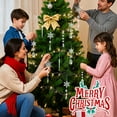 thumbnail image 3 of Inadays 32pcs Crystal Christmas Ornaments Set - Clear Acrylic Snowflake & Icicle Drop Hanging Decor for Tree, Winter Wonderland Party, 3 of 7