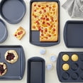 thumbnail image 3 of Wilton Diamond-Infused Steel Non-Stick Navy Blue Baking Set, 7-Piece, 3 of 10