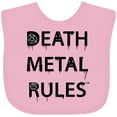 thumbnail image 3 of Inktastic Death Metal Rules White T-shirt Boys or Girls Baby Bib, 3 of 4
