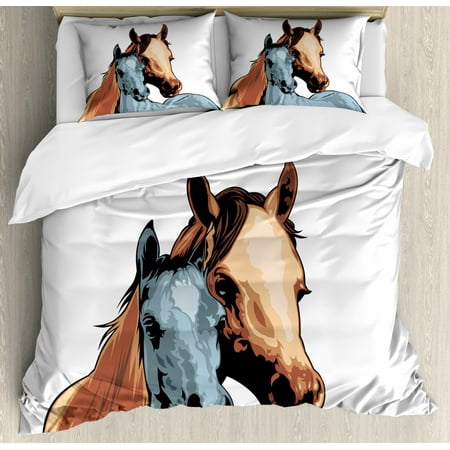 Country Duvet Cover Set Farm Life Warehouse Country Horses