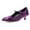 Purple, variant on XYD Women Mary Jane Kitten Pumps Square Toe Adjustable Buckle Strap Low Heel Dress Date Retro Shoes Size 7 Red