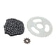 thumbnail image 4 of Juego De Cadena De Piñón De Transmisión, 88 Eslabones Kit De Piñón De Cadena T8F Resistente A La Erosión 3 Orificios Y Orificio 10H 44T Y 10T Para Motocicletas, 4 of 7
