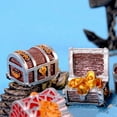 thumbnail image 3 of Fairy Garden Micro Landscape Home Decoration Pirate Adventure Game Jewelry Box Treasure Chest Figurine Miniature Cashbox TYPE 3, 3 of 8