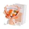 thumbnail image 2 of Ramo de flores preservadas Rosa eterna Arreglo floral artificial Romántico para naranja, 2 of 9