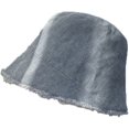thumbnail image 6 of CoCopeaunts Denim Bucket Hats Irregular Foldable Men Fisherman Hat Unisex Fashion Frayed Brim Summer Travel Bucket Cap for Women, 6 of 8