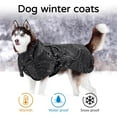 thumbnail image 3 of HQREA Winter Large Dog Raincoat Warm Fleece Pet Waterproof Jacket Reflective Extra Big Dog Rain Coat, 3 of 8