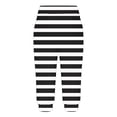 thumbnail image 4 of Mujeres Capri Pantalones Casual Suelto Largo Pantalones de Impresión con Corbata Elástica Cintura Y Bolsillos, 4 of 6