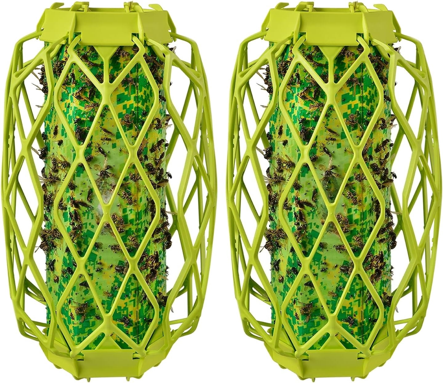 Outdoor Hanging Wasp & Carpenter Bee Traps for Wasps, Mud Daubers, Carpenter Bees – 2 Pack