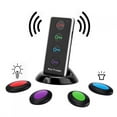 thumbnail image 1 of AMONIDA Détecteur de Portefeuille, Intelligent avec 1 Émetteur et 4 Localisateurs d'Articles, 5 Télécommandes TV Anti-Perte pour Clés Portefeuille, 1 of 8