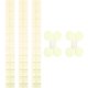 thumbnail image 1 of Uxcell 5 Pcs Guirnalda de Flores de Papel de Cuatro Hojas, Serpentinas de Papel Reutilizables para Decoración de Fiesta de Cumpleaños de Boda en Casa, Beige, 1 of 7
