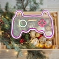thumbnail image 2 of FRCOLOR Neon Light 1pc Home Creative Game Controller Shaped Lamp Game Controller Modeling Neon Lamp,15.75"X10.63"X0.39", 2 of 5