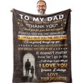 thumbnail image 1 of LHSHID Gifts for Dad Dad Gifts from Daughter Blanket Dad Birthday Gift Cool Father Gifts Best Dad Ever Gifts Gifts for Dad Who Wants Nothing Funny Dad Birthday Gift Ideas 30"x40", 1 of 6