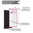 thumbnail image 4 of Inkdotpot Pack of 6 Funny Magnetic Dry Erase List For Fridge, Wipe Clean w/ NoStain, Quick Notes Shopping & Grocery List Whiteboard for Fridge, 8.75" x 3.8"(Llama), 4 of 6