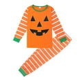 thumbnail image 6 of 2Pcs Women Men Kids Halloween Matching Family Pajamas Sets, SILVERCELL Parent-Child Holiday Striped Sleepwear Pjs, 6 of 8