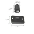thumbnail image 5 of Design House 2-Pack Drive-In Ball Catch for Closet Doors with Dummy Hardware, Matte Black, 5 of 9