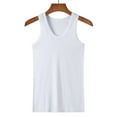 thumbnail image 6 of Taqqpue 3 PC Men's Shirt Tanks Casual Solid Color Cotton Tank Tops Moisture-Wicking Sleeveless Undershirts Tank Shirt for Men, 6 of 7