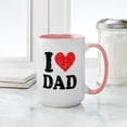 thumbnail image 4 of CafePress - I Heart Dad Large Mug - 15 oz Ceramic Large White Novelty Mug, 4 of 4