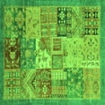 thumbnail image 1 of Ahgly Company Indoor Square Abstract Green Modern Area Rugs, 5' Square, 1 of 4