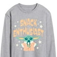 thumbnail image 3 of Star Wars - The Mandalorian Snack Enthusiast Grogu - Men's Long Sleeve Graphic T-Shirt, 3 of 5