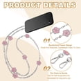 thumbnail image 3 of Uxcell Metal Chain Phone Lanyard, Anti Theft Crossbody Strap with Detachable Tether Tabs Pink, 3 of 7
