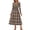 Beige(Womens Dress), variant on GUACER Plaid Fall Midi Dresses for Women High Waist Crewneck Long Sleeve A-Line Swing Dress for Work Casual