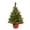 Red, variant on 24" Pre-lit Artificial Mini Christmas Tree,Small Xmas Pine Tree with Lights, Tabletop Christmas Tree Battery Operated Green Xmas Tree for Tabletop