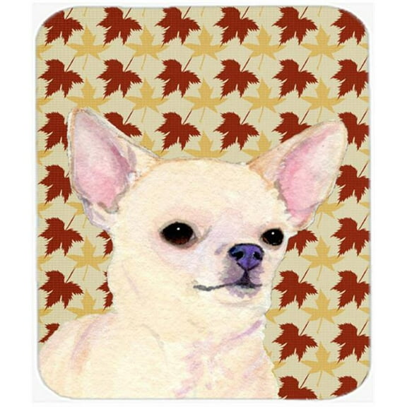 Chihuahua Fall Leaves Portrait Mouse Pad, Hot Pad Or Trivet