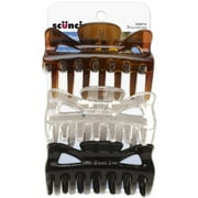 SCUNCI - No-Slip Grip Jaw Clips 9cm - 3 Pack