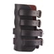 thumbnail image 4 of Brazalete ancho Zulema de Cuero Metal Liso marrón, 4 of 7