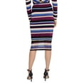 thumbnail image 2 of Rachel Roy Womens Striped Sweater Pencil Skirt, Multicoloured, XX-Large, 2 of 2
