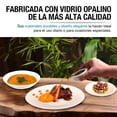 thumbnail image 4 of Vajilla de Opal 6 Personas CASA LITUS 18 Piezas Platos Ultra Resistentes, 4 of 8