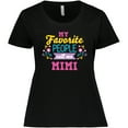 thumbnail image 3 of Inktastic My Favorite People Call Me Mimi with Flowers Women's Plus Size T-Shirt, 3 of 5