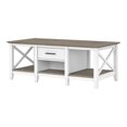 thumbnail image 1 of Bush Furniture Key West Table Basse avec Rangement, Blanc Pur et Gris Shiplap, 1 of 7